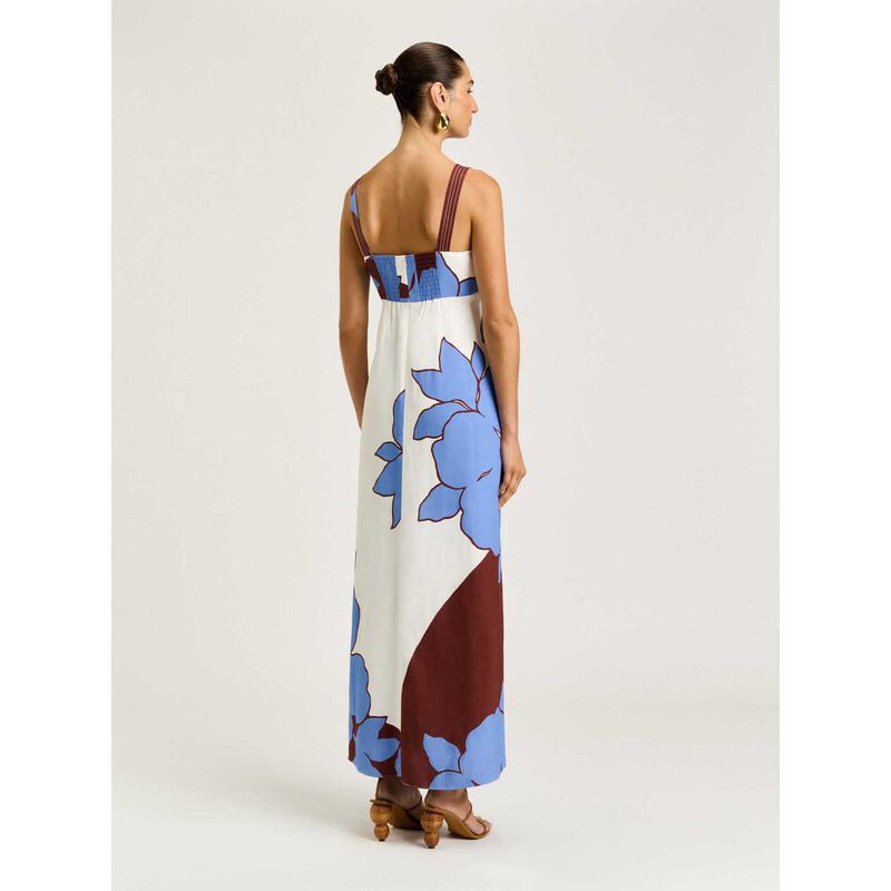 Veronika Maine Lilac Poinsettia Midi Sundress image number 1